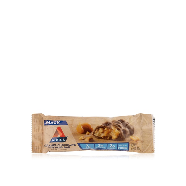 Atkins Caramel Chocolate Nut Roll Snack Bar 44g