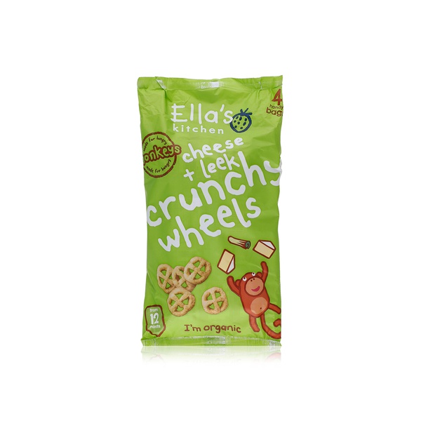 اشتري Ellas Kitchen cheese and leek crunchy wheels 12+ months 4 x 60g في الامارات