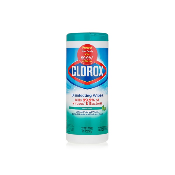 اشتري Clorox scented disinfecting wet wipes x35 في الامارات