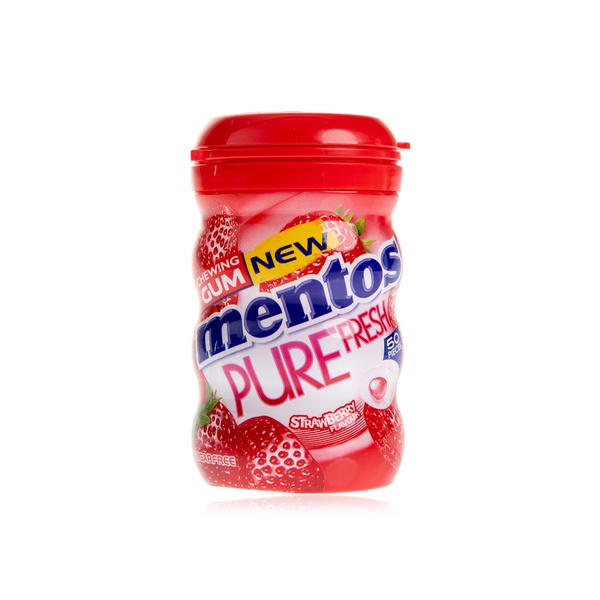 Mentos Pure Fresh Strawberry Chewing Gum x 50 Pieces 87.5g