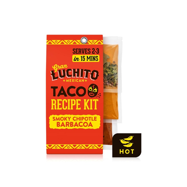Gran Luchito Mexican Smoky Chipotle Barbacoa Taco Recipe Kit 300g
