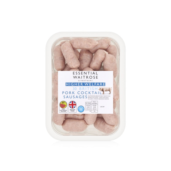 Essential Waitrose British Pork Cocktail Sausages x 30 390g