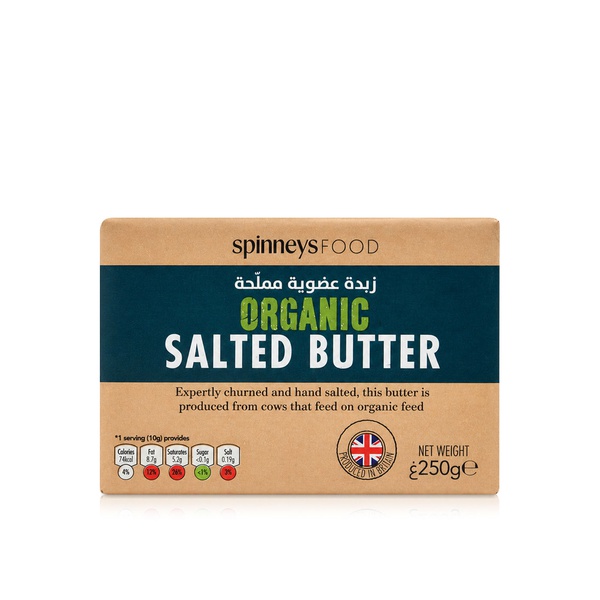 Spinneysfood Organic Salted Butter 250g