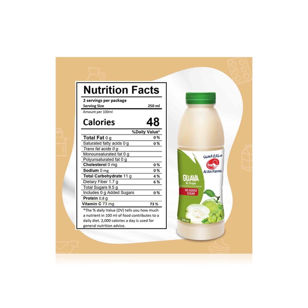 Al Ain Farms Guava & Grape Nectar 500ml