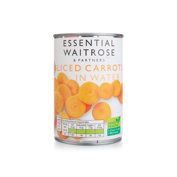 Waitrose Essentials Canned Sliced Carrots 400g