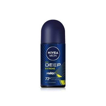 Nivea men deep extreme 72 hour roll on deodorant 50ml