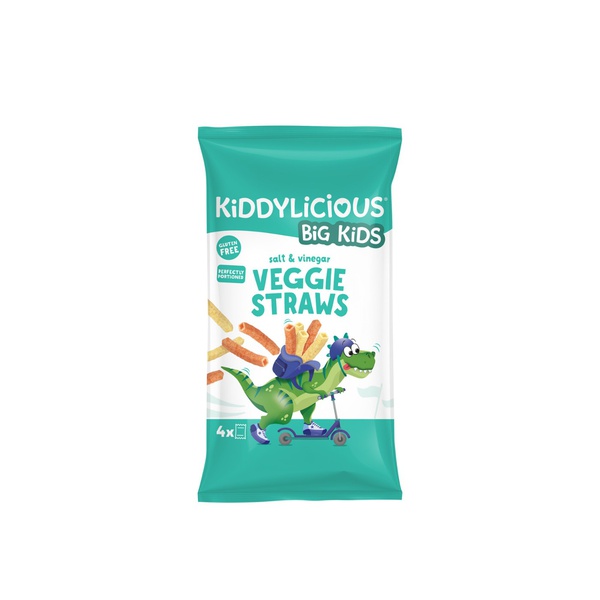 Kiddylicious Salt & Vinegar Straws 3+ Years 12g x 4
