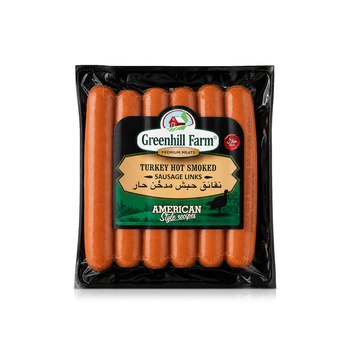 Greenhill Farm Turkey Hot Smoked Sausage Links 396g