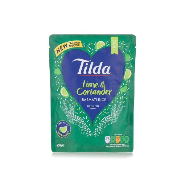 Buy Tilda lime & coriander basmati rice 250g in UAE