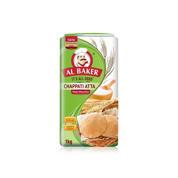 Buy Al Baker chappati atta flour 1kg in UAE