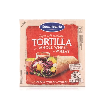 Santa Maria Whole Wheat Super Soft Medium Tortillas x8 320g