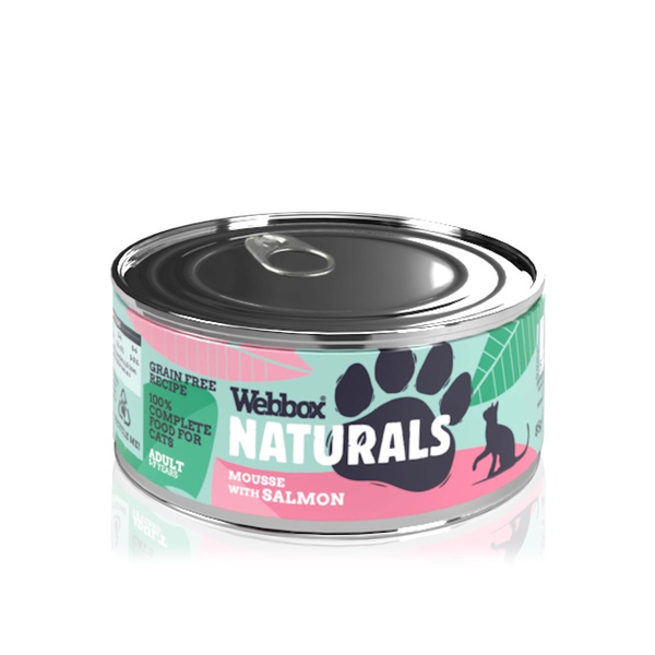 اشتري Webbox Premium Natural salmon mousse cat food 85g في الامارات