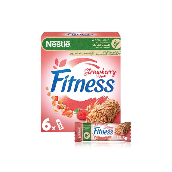 Nestle Fitness Strawberry Cereal Bars 6 x 23.5g