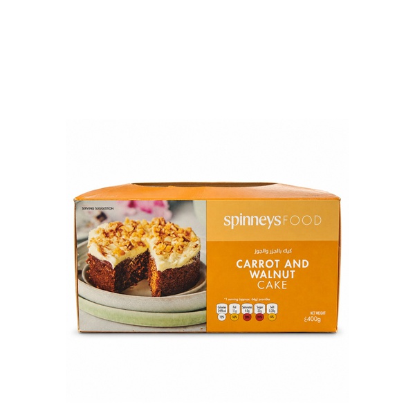 Spinneysfood Carrot and Walnut Cake 400g