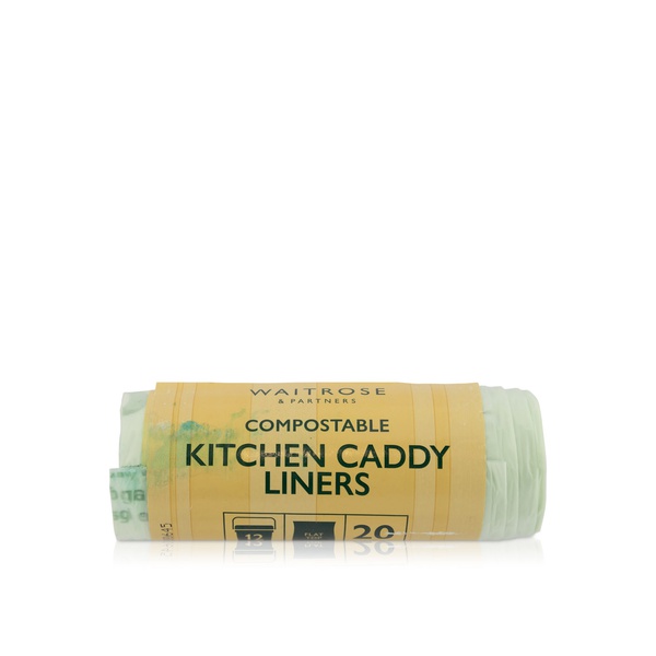 Waitrose Compostable Caddy Liners x 20 Sheets