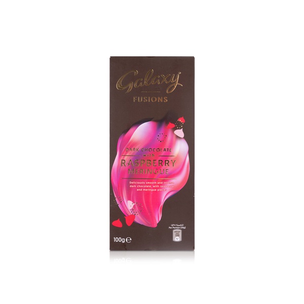 Galaxy Fusions Dark Chocolate with Raspberry Meringue 100g
