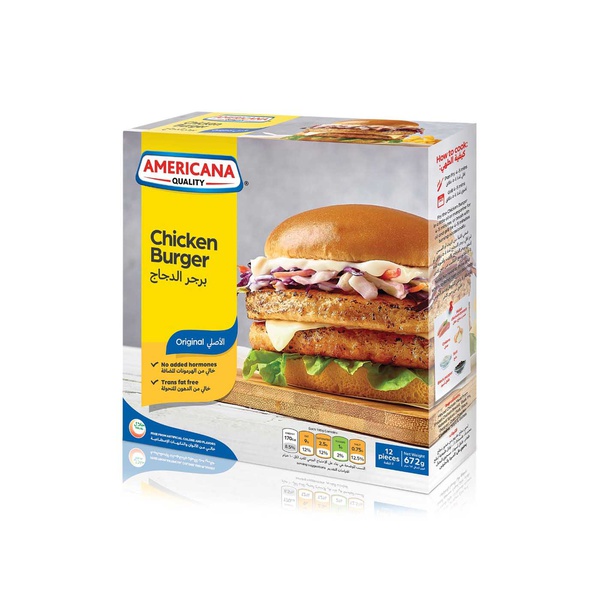 Americana Frozen Original Chicken Burgers x 12 894g