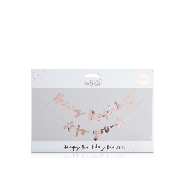 Hootyballoo Happy Birthday to You Banner Rose Gold 4m