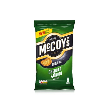 The Real Mccoy's Cheddar & Onion 6 x 25g