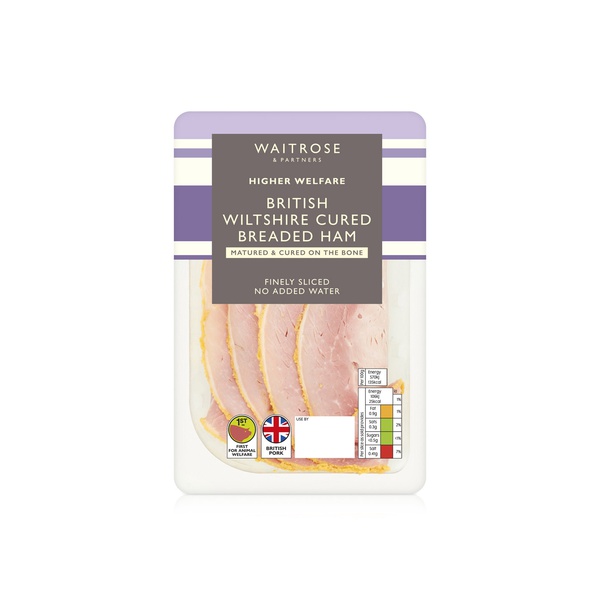 Waitrose British Wiltshire Cured Breaded Pork Ham 130g