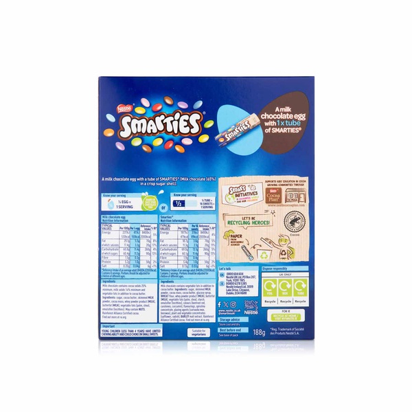 Nestle Smarties Large Easter Egg 188g