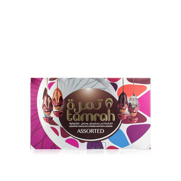 اشتري Tamrah assorted chocolate dates with almonds 270g في الامارات
