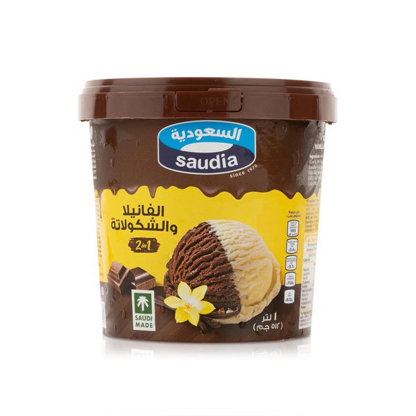 Saudia Vanilla Chocolate Ice Cream 1L