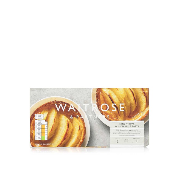 Waitrose Frozen French Apple Tarts 155G