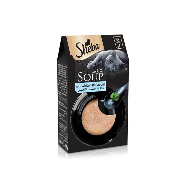 Sheba Soup White Fish Cat Food 40g x 4
