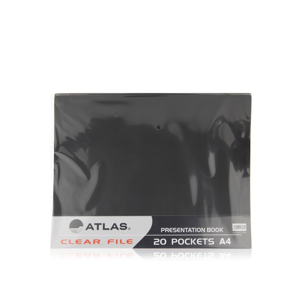 Atlas Clear File A4 20 Pocket Astd