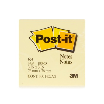 Post-It Yellow Notes 3 x 3 inches 100 Sheets
