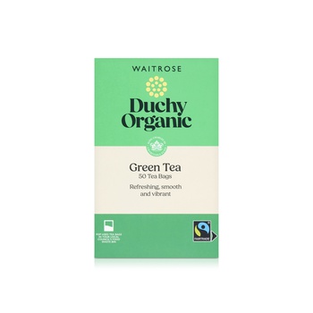 Waitrose Duchy Organic Green Tea Bags x50 125g
