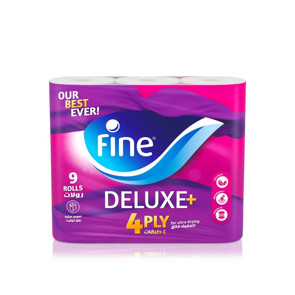 Fine Deluxe+ Toilet Rolls 4ply x 9