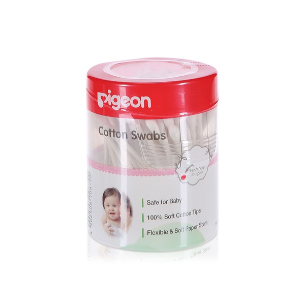 Pigeon Cotton Swabs Hinged Case x 100
