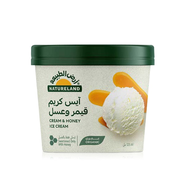 Natureland Organic Cream & Honey Ice Cream 125ml