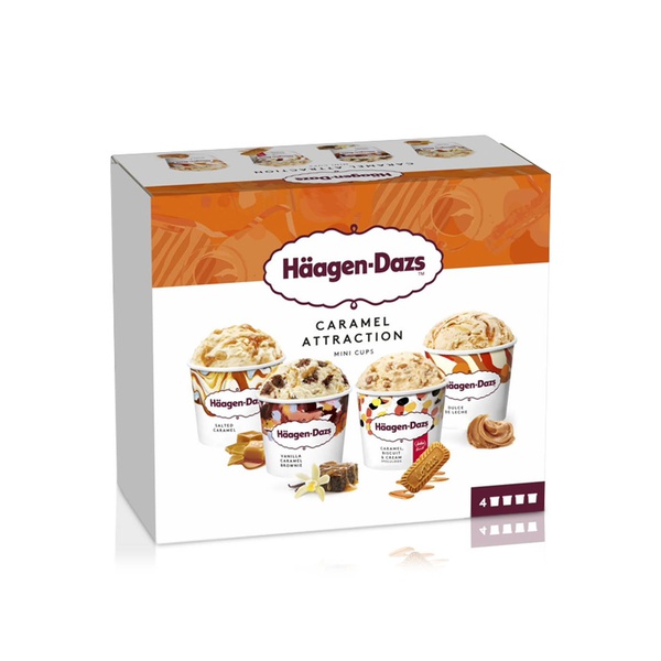 اشتري Haagen Dazs caramel ice cream mini cups 4x95ml في الامارات