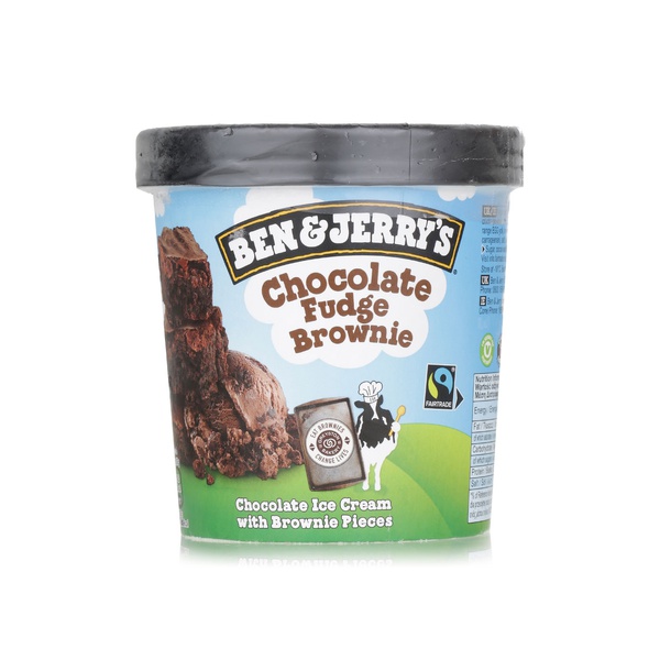 اشتري Ben & Jerrys ice cream chocolate fudge brownie 465ml في الامارات