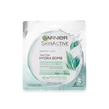 Garnier Skinactive Green Tea Face Tissue Mask for Normal to Oily Skin 32g