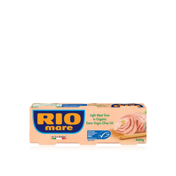 Buy Rio Mare tuna in organic olive oil 3x65g in UAE