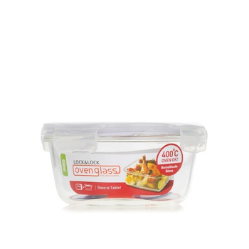 Lock & Lock Heat Resistant Glass Round Container 650ml
