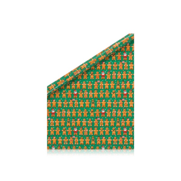 John Lewis Gingerbread Man Wrapping Paper 8m
