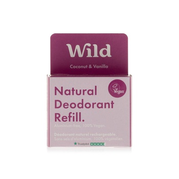 Wild Natural Coconut and Vanilla Refill for Deodorant 40g
