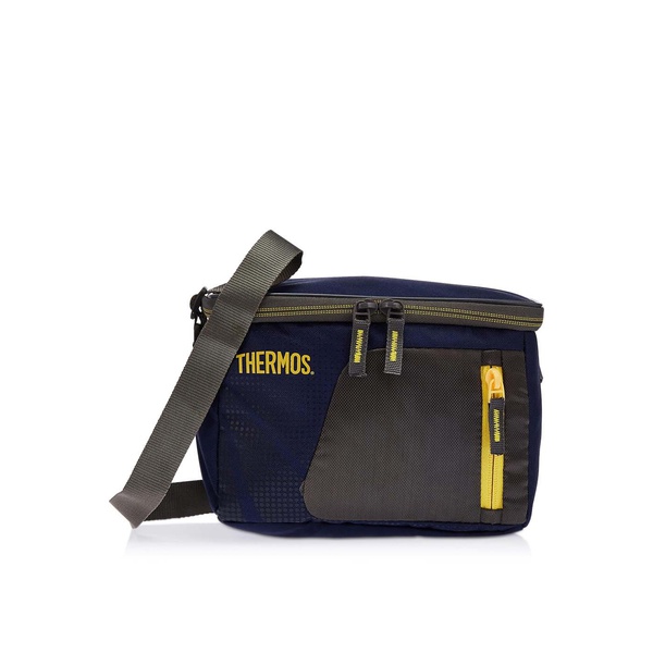 Thermos 6 Can Cooler Navy/yellow