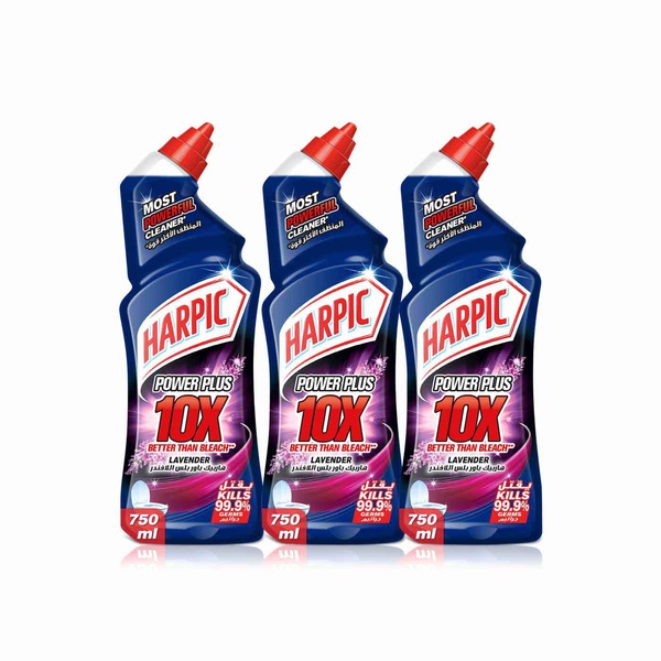 Harpic Power Plus Lavender 3 x 750ml