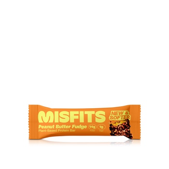 Misfits Vegan Peanut Butter Fudge Protein Bar 50g