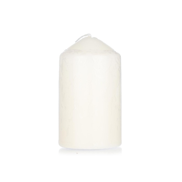 Waitrose Essential Small Ivory Pillar Candle