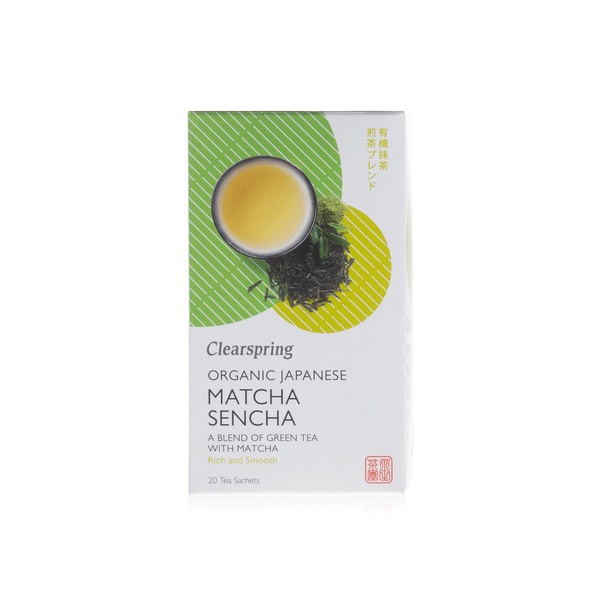 Clearspring Organic Japanese Matcha Sencha Tea Sachets x 20