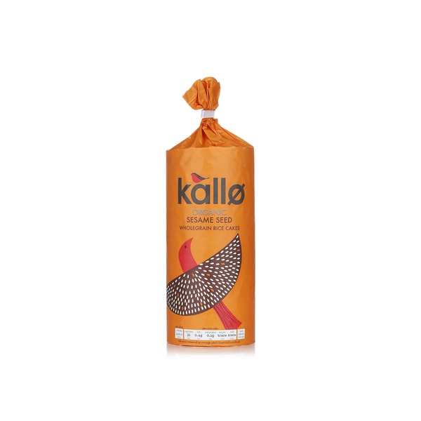 Buy Kallo rice cakes with sesame seeds 130g in UAE