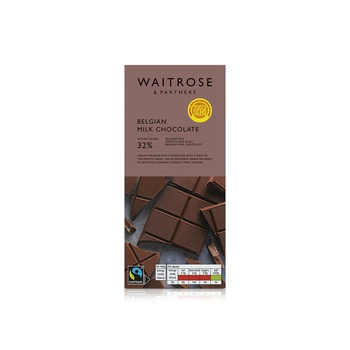 Waitrose Belgian Milk Chocolate 180g