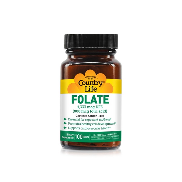 Country Life Folate 1333mcg FA Tablets x 100